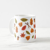 Chute Feuille confortable café d'automne Mug (Devant gauche)