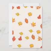 Chute Feuilles Thé Weding Chaussure Carte de jeu (Dos)