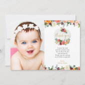 Chute floral bordeaux blanc citrouille carte de re (Devant)