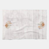 Chute Floral Citrouille serviette de cuisine (Horizontal)