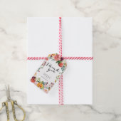 Chute floral merci pour les étiquettes (Avec de la ficelle)