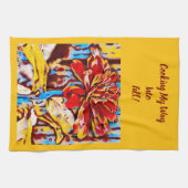 Chute Floral serviette de cuisine (Horizontal)