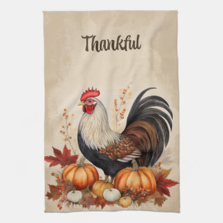 Chute Harverst Rooster Serviette de cuisine
