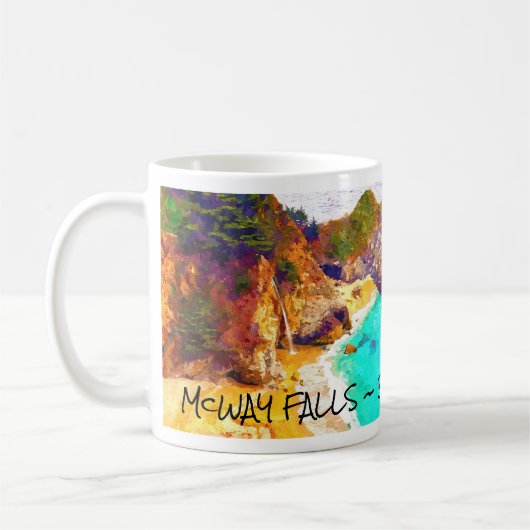 Chute McWAY ~ BIG SUR CA Mug (Gauche)