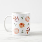 Chute Orange Citrouille Mug, 11 oz de café Mug (Gauche)