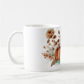 Chute Orange et blanc Citrouille de café Mug (Gauche)