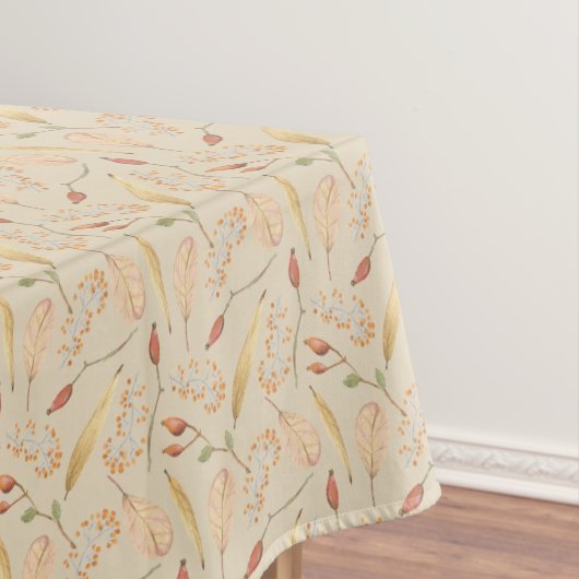 Chute ou Thanksgiving Nature Motif Tan Nappe (In Situ)