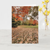 Chute pour la carte vierge de note de l'Iowa (Fleur jaune)