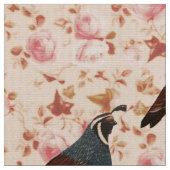 Chute Quail sur Tissu Chintz (Fermer)