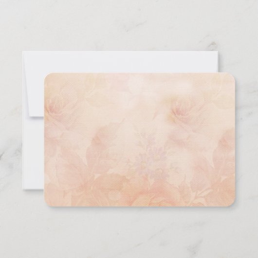 Chute romantique en amour Mariage RSVP Invitation (Dos)