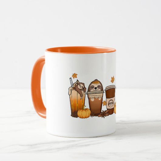 Chute Sloth Cafe Mug (Devant gauche)