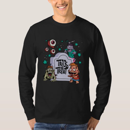Chute Sweatshirt tour ou traiter Tshirt | Hallowee (Devant)