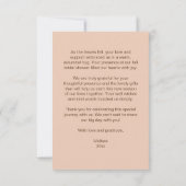 Chute thème boho nuptiale douche mariage merci (Dos)