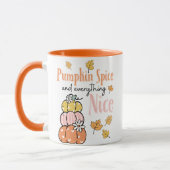 Chute/thème Citrouille Latte Mug (Gauche)