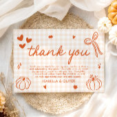 Chute Whimsical Un Petit Carte de remerciements Ci