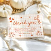 Chute Whimsical Un Petit Carte de remerciements Ci