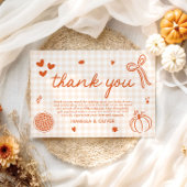 Chute Whimsical Un Petit Cutie Carte de remercieme