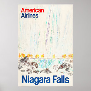 Chutes du Niagara - Affiche de voyage américaine