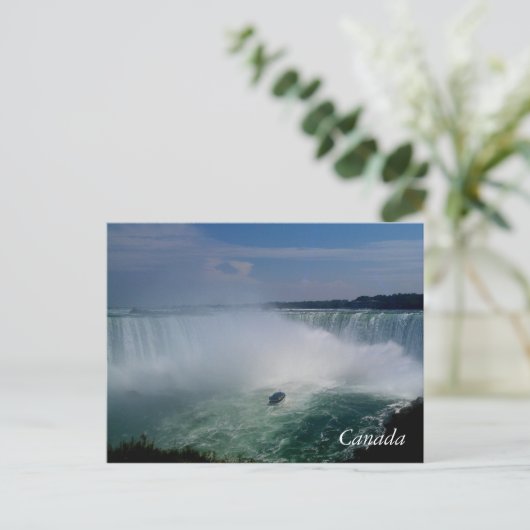 Chutes du Niagara, carte postale du Canada (Debout devant)
