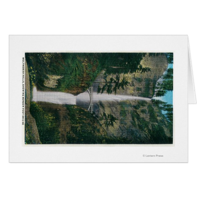 Chutes Multnomah et pont de pied Benson 2 (Devant horizontal)