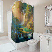 Chutes tranquilles et rideau de douche du lac Sere (En situation)