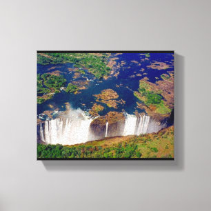 chutes victoria sur toile aérienne
