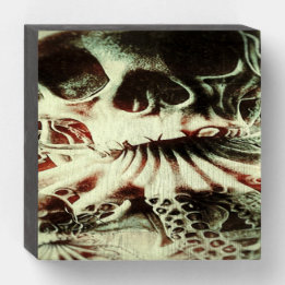 Chuthulu Rising wooden wall Houten Kist Print