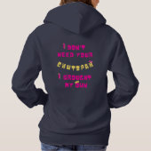 Chutzpah-meisje  hoodie (Achterkant)