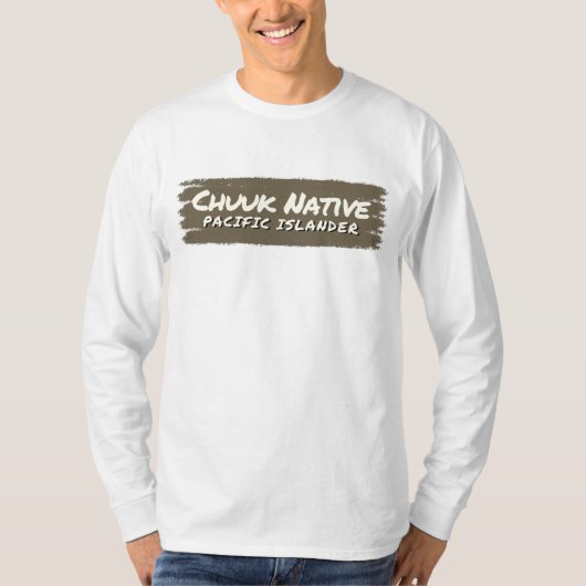 Chuuk Native Pacific Islander Trots T-shirt (Voorkant)