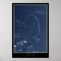 Chuuk Truk Lagoon Micronesia Satellite Map