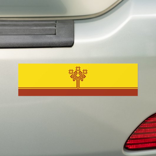 Chuvashia Flag Bumpersticker (Op auto)