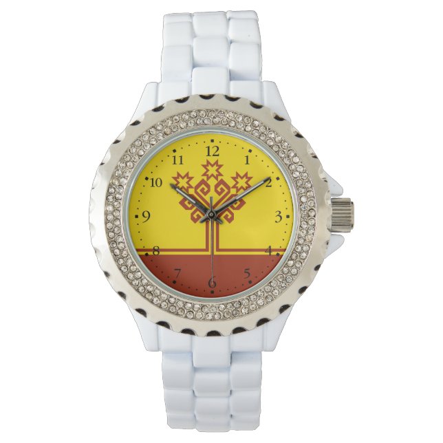 Chuvashia Flag Horloge (Voorkant)