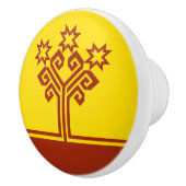 Chuvashia Flag Keramische Knop (Rechts)
