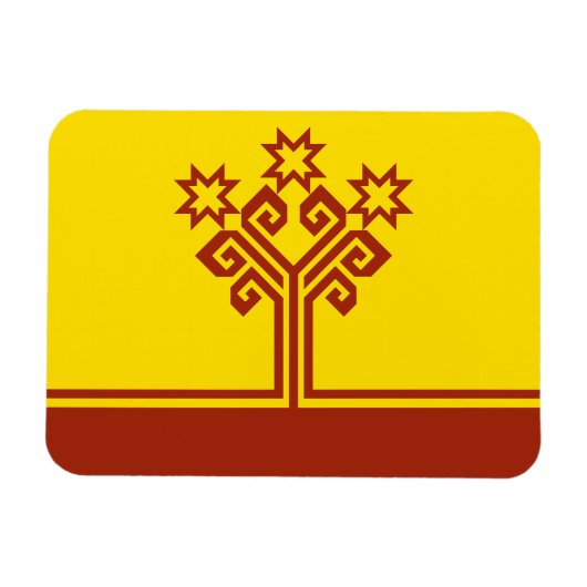 Chuvashia Flag Magneet (Horizontaal)