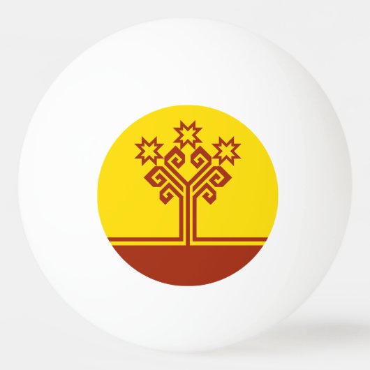 Chuvashia Flag Pingpongballen (Achterkant)