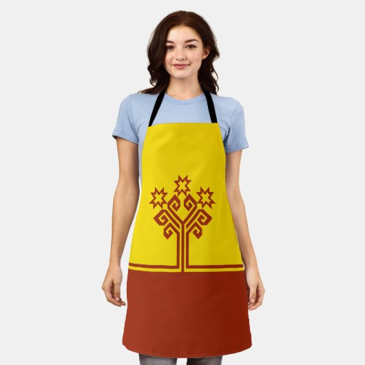 Chuvashia Flag Schort (Gedragen)