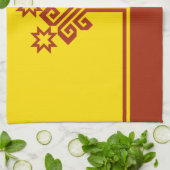 Chuvashia Flag Theedoek (Gevouwen)