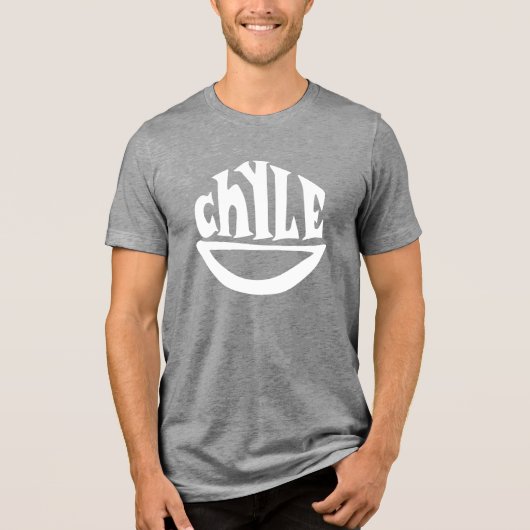 Chyle Smile Logo Grijs/Wit T-shirt (Voorkant)