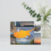 Chypre carte postale panorama île coucher de solei (Debout devant)