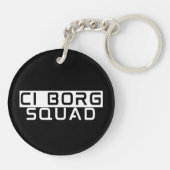 CI Borg Squad - Cochleair Implantaat / Doof Bewust Sleutelhanger (Achterkant)