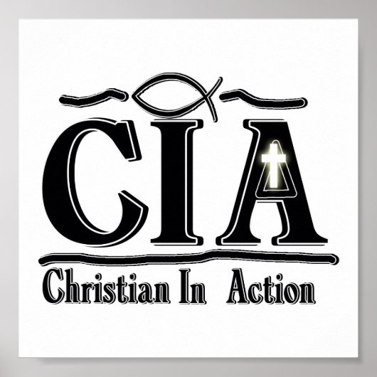 CIA CHRISTELIJK IN ACTIE ACRONYM POSTER (Voorkant)