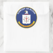 CIA-logo Ronde Sticker (Tas)