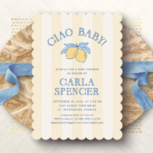 Ciao Baby Amalfi Citroen Baby Shower Kaart