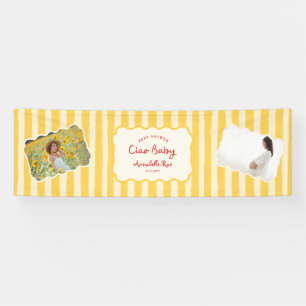 Ciao Baby Baby Shower Persoonlijke Italiaanse Spandoek
