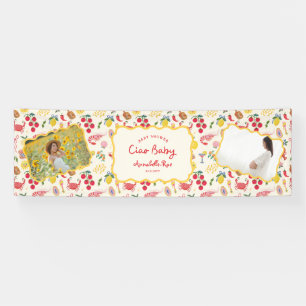Ciao Baby Baby Shower Persoonlijke Italiaanse Spandoek