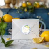 Ciao Baby Bambino Lemon Italian Baby Shower Ronde Sticker
