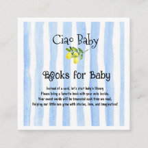 Ciao Baby Blauwe Strepen Citroen Boeken voor Baby