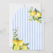 Ciao Baby Blue Citrus Lemon Baby Shower Invitation (Dos)