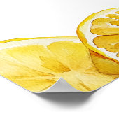 Ciao Baby Citron Citrus Baby shower Affiche de bie (Coin)