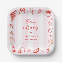 Ciao Baby Italiaans Hand getrokken citroen Baby sh